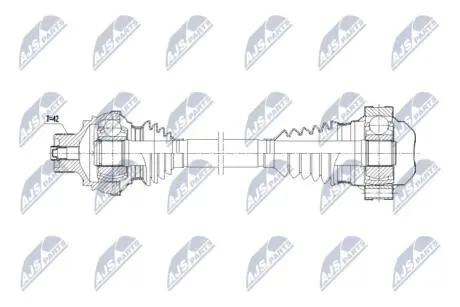 NPWAU090 NTY DRIVESHAFT NTY підбір по vin на Brocar
