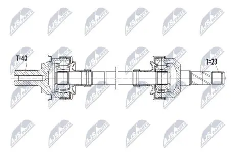 NPWVV168 NTY ПІВВІСЬ NTY підбір по vin на Brocar