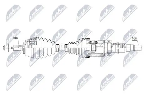 NPWVV163 NTY ПІВВІСЬ NTY підбір по vin на Brocar