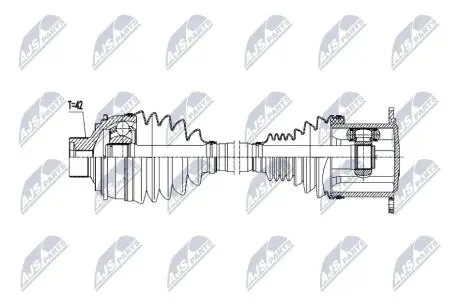 NPWAU115 NTY ПІВВІСЬ NTY підбір по vin на Brocar