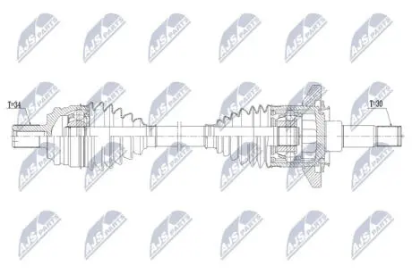 NPWME224 NTY ПІВВІСЬ NTY підбір по vin на Brocar