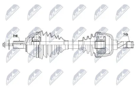 NPWVV169 NTY ПІВВІСЬ NTY підбір по vin на Brocar