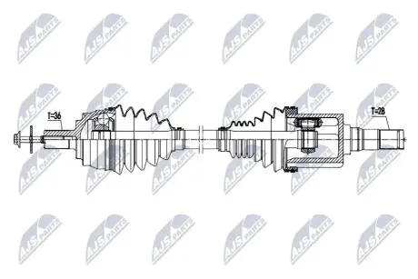 NPWVV162 NTY ПІВВІСЬ NTY підбір по vin на Brocar