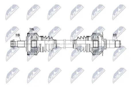 NPWME212 NTY ПІВВІСЬ NTY підбір по vin на Brocar