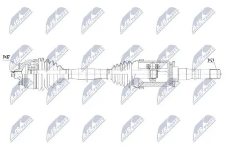 NPWBM252 NTY ПІВВІСЬ NTY підбір по vin на Brocar