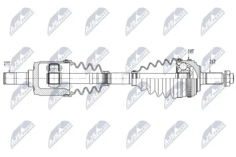 NPWHD108 NTY ПІВВІСЬ NTY підбір по vin на Brocar