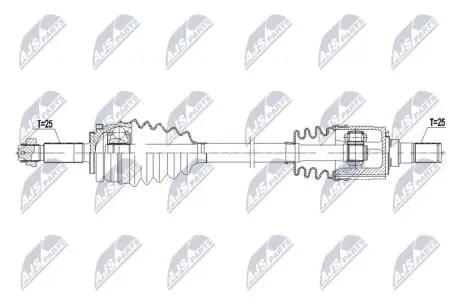 NPWKA410 NTY ПІВВІСЬ NTY підбір по vin на Brocar