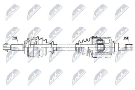NPWTY190 NTY ПІВВІСЬ NTY подбор по vin на Brocar