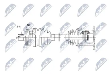 NPWAU112 NTY ПІВВІСЬ NTY підбір по vin на Brocar
