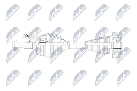 NPWAU087 NTY ПІВВІСЬ NTY подбор по vin на Brocar