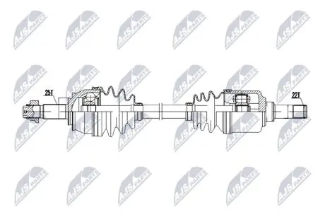 NPWFT083 NTY ПІВВІСЬ NTY підбір по vin на Brocar