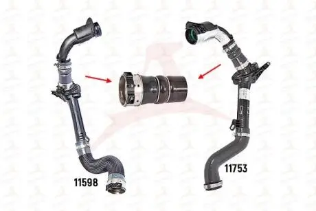 MH52343 MEHA RENAULT Патрубок интеркулера Kangoo 1.5dCI 08- MEHA підбір по vin на Brocar