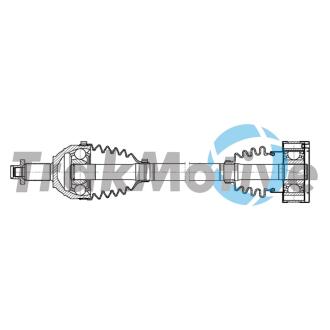 302169 TRAKMOTIVE VW Напіввісь передн. лів. POLO V (6R1, 6C1) 1.4 TDI 14-17, SKODA FABIA III (NJ3) 1.4 TDI 14-21, AUDI A1 (8X1, 8XK) 1.4 TDI 14-18 TRAKMOTIVE підбір по vin на Brocar