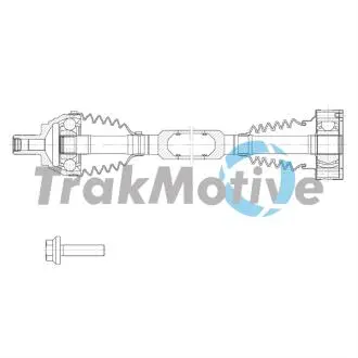 302158 TRAKMOTIVE SEAT Напіввісь передн. прав. ATECA (KH7, KHP) 1.6 TDI 16-, SKODA SUPERB III (3V3) 1.6 TDI 15-, VW PASSAT B8 1.6 TDI 14- TRAKMOTIVE підбір по vin на Brocar