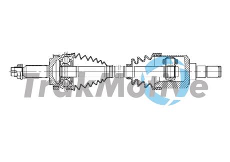 302030 TRAKMOTIVE HYUNDAI Напіввісь передн. лів. ix35 (LM, EL, ELH) 2.0 10-13, KIA SPORTAGE III (SL) 2.0 CRDi 10-15 TRAKMOTIVE підбір по vin на Brocar