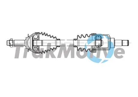301911 TRAKMOTIVE VW Напіввісь UP! 1.012-, SKODA CITIGO (NF1) 1.0 11-19, SEAT Mii (KF1, KE1) 1.0 11-19 TRAKMOTIVE подбор по vin на Brocar