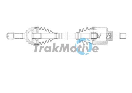 301924 TRAKMOTIVE PEUGEOT Полуось лів. L=652mm 21/22 зуб. 208 I (CA, CC) 1.4 VTi 12-19 TRAKMOTIVE підбір по vin на Brocar