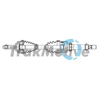 302145 TRAKMOTIVE RENAULT Напіввісь передн. прав. GRAND SCЙNIC III 1.5 dCi 09-16 TRAKMOTIVE підбір по vin на Brocar
