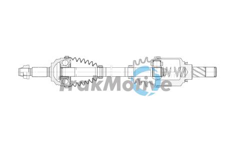 302067 TRAKMOTIVE RENAULT Напіввісь передн. лів. CLIO IV (BH) 1.2 16V 12-21 TRAKMOTIVE підбір по vin на Brocar