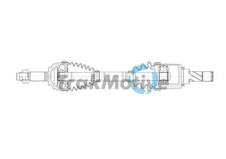 302066 TRAKMOTIVE RENAULT Напіввісь передн. лів. CLIO IV (BH) 1.2 16V 12-21 TRAKMOTIVE підбір по vin на Brocar