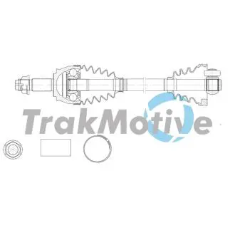 302146 TRAKMOTIVE FIAT Напіввісь передня прав. FIORINO 1.3 D Multijet 09- TRAKMOTIVE подбор по vin на Brocar