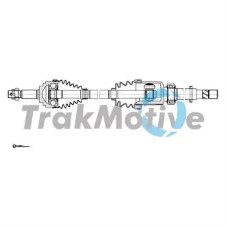 302137 TRAKMOTIVE NISSAN Напіввісь передн. прав. NOTE (E12) 1.5 dCi 13-16 TRAKMOTIVE підбір по vin на Brocar