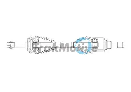 302041 TRAKMOTIVE TOYOTA Напіввісь передн. лів. YARIS (P13) 1.3 11-17 TRAKMOTIVE підбір по vin на Brocar