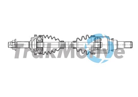 302032 TRAKMOTIVE TOYOTA Напіввісь передн. прав. YARIS (P1) 1.0 03-05 TRAKMOTIVE підбір по vin на Brocar