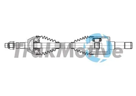 302005 TRAKMOTIVE OPEL Напіввсь передн. лів. MERIVA B (S10) 1.4 10-17 TRAKMOTIVE підбір по vin на Brocar
