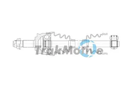 301993 TRAKMOTIVE FIAT Напіввісь передн. лів. PANDA (169) 1.2 10-13 TRAKMOTIVE подбор по vin на Brocar