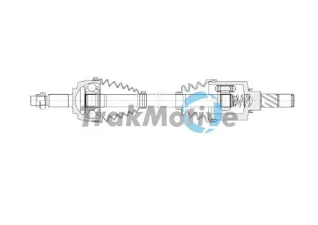 302062 TRAKMOTIVE RENAULT піввісь ліва DUSTER (HS) 1.5 dCi 4x4 11- TRAKMOTIVE підбір по vin на Brocar