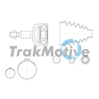 400974 TRAKMOTIVE VW К-кт ШРКШ MULTIVAN T5 2.0 TSI 4motion 11-15 TRAKMOTIVE підбір по vin на Brocar