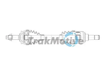 301992 TRAKMOTIVE FIAT Напіввісь передн. PANDA (169) 1.1 03- TRAKMOTIVE подбор по vin на Brocar
