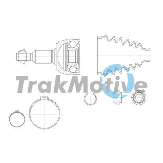 400975 TRAKMOTIVE VW К-кт ШРКШ CADDY III 1.2 TSI 10-15 TRAKMOTIVE підбір по vin на Brocar