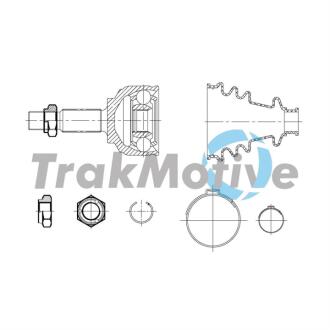 400939 TRAKMOTIVE DACIA К-кт ШРКШ LOGAN II 1.5 dCi 13- TRAKMOTIVE подбор по vin на Brocar