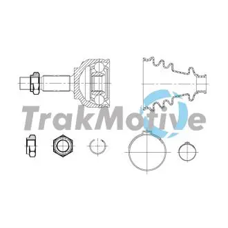400939 TRAKMOTIVE DACIA К-кт ШРКШ LOGAN II 1.5 dCi 13- TRAKMOTIVE підбір по vin на Brocar