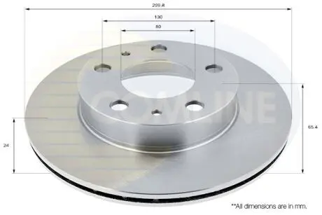 ADC1536V ADC1536V Comline - Диск гальмівний вентильований з покриттям COMLINE подбор по vin на Brocar
