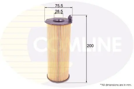 EOF244 EOF244 Comline - Фільтр оливи (аналогWL7486/OX196/3D) COMLINE підбір по vin на Brocar