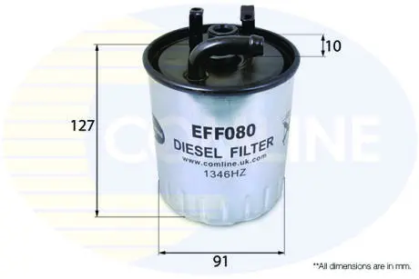 EFF080 EFF080 Comline - Фільтр палива (аналогWF8239/KL100/1) COMLINE підбір по vin на Brocar