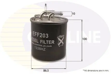 EFF203 EFF203 Comline - Фільтр палива (аналогWF8425/KL723D) COMLINE підбір по vin на Brocar