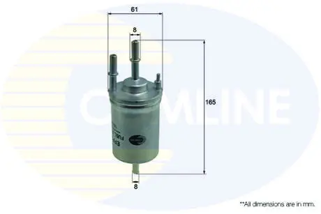 EFF144 EFF144 Comline - Фільтр палива (аналогWF8317/KL156/3) COMLINE підбір по vin на Brocar