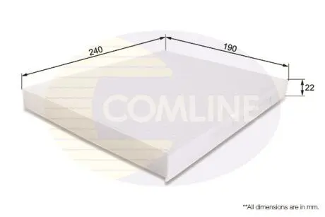 EKF151 EKF151 Comline - Фільтр салону (аналогWP9360/LAK463) COMLINE підбір по vin на Brocar