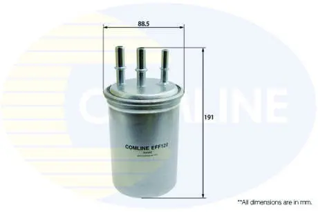 EFF120 EFF120 Comline - Фільтр палива (аналогWF8268/KL446) COMLINE підбір по vin на Brocar