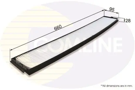 EKF255 EKF255 Comline - Фільтр салону (аналогWP9002/LA102) COMLINE подбор по vin на Brocar
