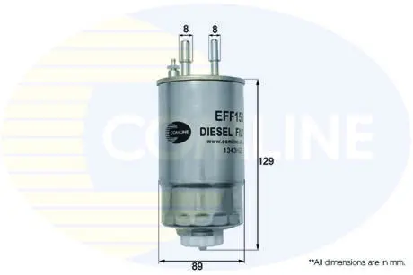 EFF156 EFF156 Comline - Фільтр палива (аналогWF8408/KL567) COMLINE підбір по vin на Brocar