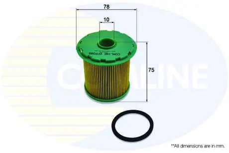 EFF085 EFF085 Comline - Фільтр палива (аналогWF8254/KX81D) COMLINE підбір по vin на Brocar