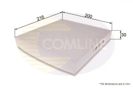 EKF264 EKF264 Comline - Фільтр салону (аналогWP9322/LA424) COMLINE подбор по vin на Brocar