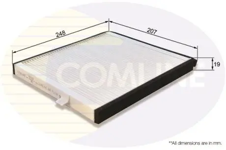 EKF202 EKF202 Comline - Фільтр салону (аналогWP9254/LA361) COMLINE підбір по vin на Brocar