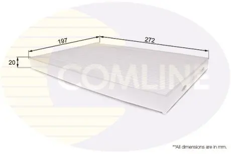 EKF190 EKF190 Comline - Фільтр салону (аналогWP9370/LA408) COMLINE підбір по vin на Brocar