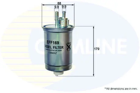 EFF169 EFF169 Comline - Фільтр палива (аналогWF8326/KL483) COMLINE підбір по vin на Brocar